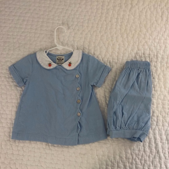 The Oaks Apparel Other - The Oaks Apparel 2T Pumpkin Bubble Short Set